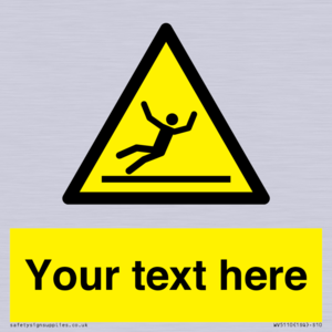 Custom Figure Slipping Sign